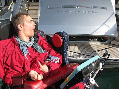 Das Schiff im Hafen von San Remo hat mir besonders gut gefallen weil es "Lena" heißt, wie meine frühere Betreuerin in der Werkstatt.